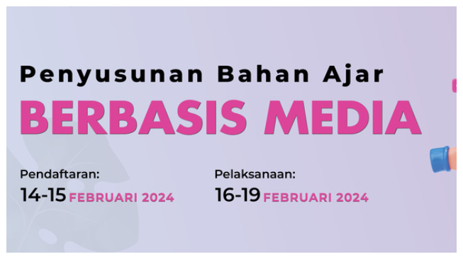Pelatihan Penyusunan Bahan Ajar Berbasis Media