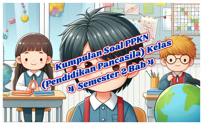 Kumpulan Soal PPKN (Pendidikan Pancasila) Kelas 4 Semester 2 Kurikulum Merdeka Bab 4 (Soal Pilihan Ganda dan Kunci Jawaban)