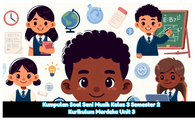 Kumpulan Soal Seni Musik Kelas 3 Semester 2 Kurikulum Merdeka Unit 3 (Soal Pilihan Ganda dan Kunci Jawaban)