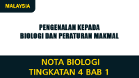 Nota Biologi Tingkatan 4 Bab 1 (Pengenalan kepada Biologi dan Peraturan Makmal) Nota Biologi Tingkatan 4 Bab 1 (Pengenalan kepada Biologi dan Peraturan Makmal)