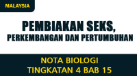 Nota Biologi Tingkatan 4 Bab 15 (Pembiakan Seks, Perkembangan dan Pertumbuhan)