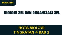 Nota Biologi Tingkatan 4 Bab 2 (Biologi Sel dan Organisasi Sel) Nota Biologi Tingkatan 4 Bab 2 (Biologi Sel dan Organisasi Sel)
