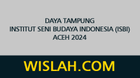 Daya Tampung Institut Seni Budaya Indonesia (ISBI) Aceh 2024 Daya Tampung Institut Seni Budaya Indonesia (ISBI) Aceh 2024