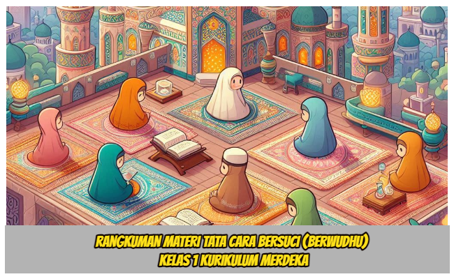 Rangkuman Materi Tata Cara Bersuci (Berwudhu) Kelas 1 Kurikulum Merdeka