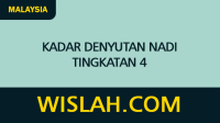 Kadar Denyutan Nadi Tingkatan 4
