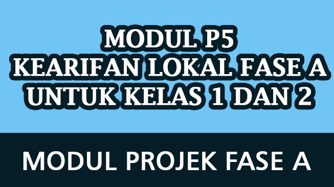 Modul P5 Kearifan Lokal Fase A untuk Kelas 1 dan 2