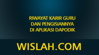 Riwayat Karir Guru dan Pengisiannya di Aplikasi Dapodik Riwayat Karir Guru dan Pengisiannya di Aplikasi Dapodik