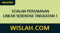 Soalan Persamaan Linear Serentak Tingkatan 1 Soalan Persamaan Linear Serentak Tingkatan 1