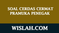 50 Soal Cerdas Cermat Pramuka Penegak dan Jawabannya (Pilihan Ganda dan Essay) 50 Soal Cerdas Cermat Pramuka Penegak dan Jawabannya (Pilihan Ganda dan Essay)