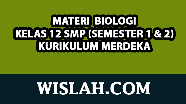 Kumpulan Materi Biologi Kelas 12 Kurikulum Merdeka (Semester 1 dan 2)