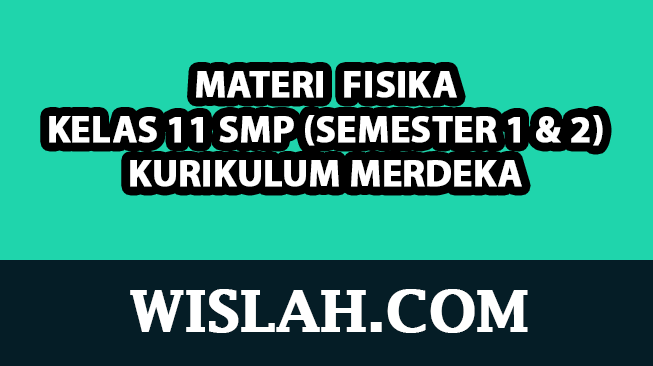 Kumpulan Materi Fisika Kelas 11 Kurikulum Merdeka (Semester 1 dan 2)