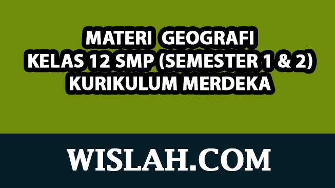 Kumpulan Materi Geografi Kelas 12 Kurikulum Merdeka (Semester 1 dan 2)