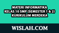 Kumpulan Materi Informatika Kelas 10 Kurikulum Merdeka (Semester 1 dan 2) Kumpulan Materi Informatika Kelas 10 Kurikulum Merdeka (Semester 1 dan 2)