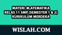 Kumpulan Materi Matematika Kelas 11 Kurikulum Merdeka (Semester 1 dan 2)