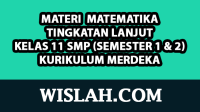 Kumpulan Materi Matematika Tingkatan Lanjut Kelas 11 Kurikulum Merdeka (Semester 1 dan 2)