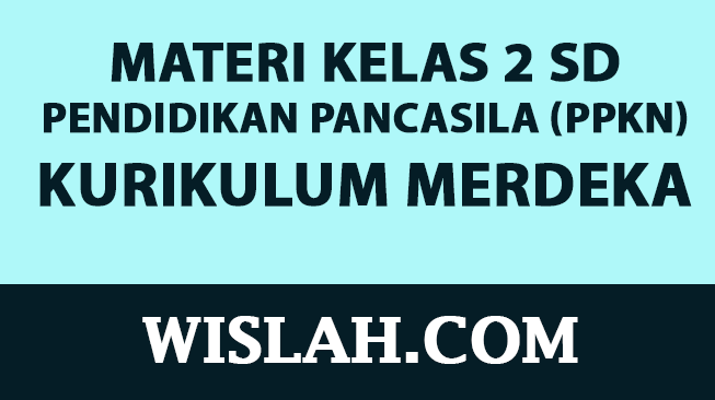 Kumpulan Materi Pendidikan Pancasila (PPKN) Kelas 2 SD Kurikulum Merdeka (Semester 1 dan 2)