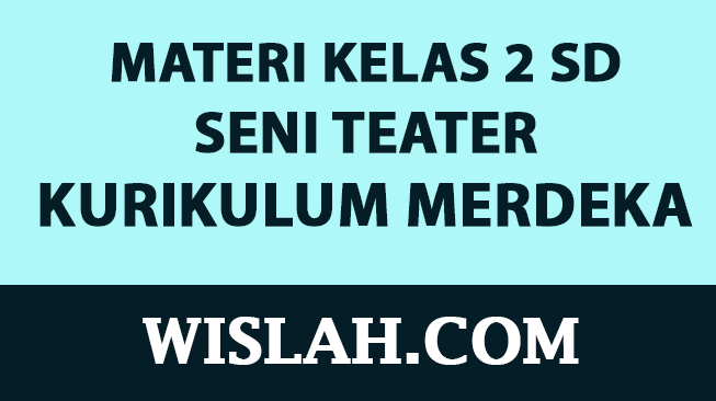 Kumpulan Materi Seni Teater Kelas 2 SD Kurikulum Merdeka (Semester 1 dan 2)