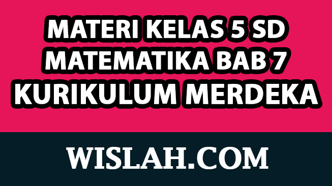 Rangkuman Materi Matematika Kelas 5 Bab 7 (Kurikulum Merdeka)