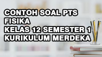 Contoh Soal PTS Fisika Kelas 12 Semester 1 Kurikulum Merdeka