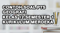 Contoh Soal PTS Geografi Kelas 12 Semester 1 Kurikulum Merdeka