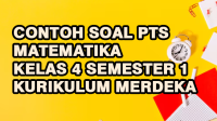 Contoh Soal PTS Matematika Kelas 4 Semester 1 Kurikulum Merdeka