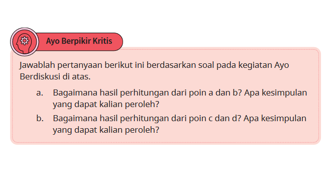 Kunci Jawaban Matematika Kelas 7 Halaman 15 (Ayo Berpikir Kritis) Kurikulum Merdeka